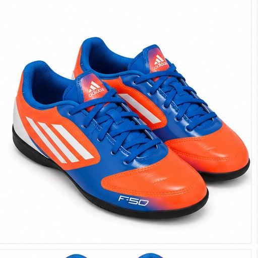 Adidas F50 – Atlete Futbolli Indoor, Portokalli/Blu