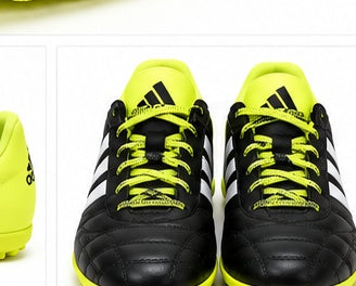 Adidas – Atlete Futbolli Turf, E Zezë / Neon