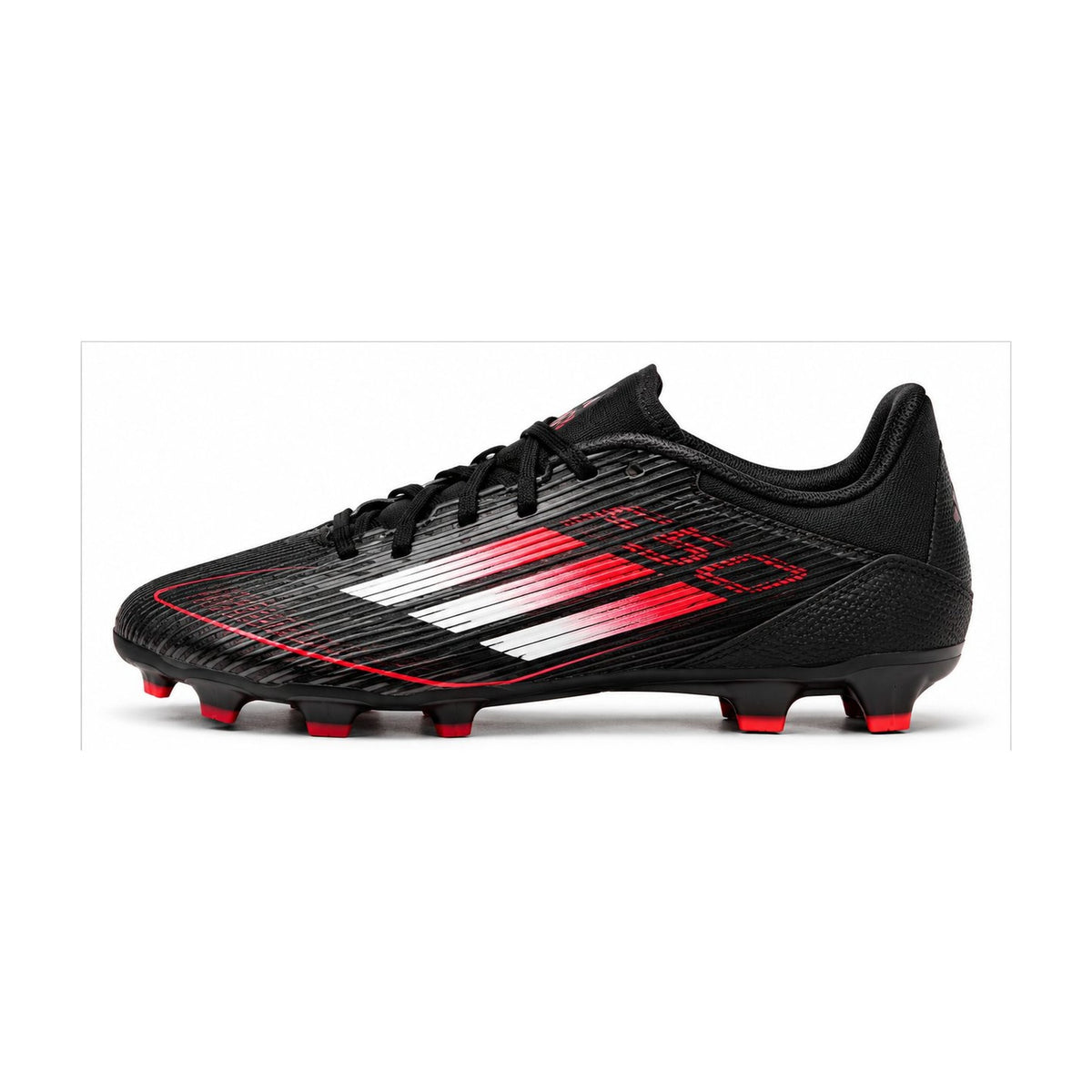 Adidas F50 – Atlete Futbolli Indoor, të Zeza / Kuqe / Bardhë