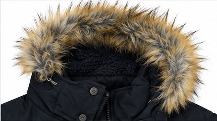 Threadbare Estate – Xhaketë Parka për Meshkuj me Kapuç – E Zezë – S