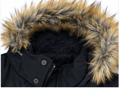 Threadbare Estate – Xhaketë Parka për Meshkuj me Kapuç – E Zezë – S