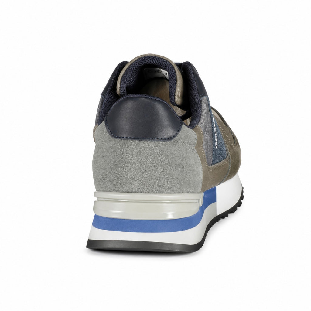 Carrera sneakers – grijs/taupe met blauwe details