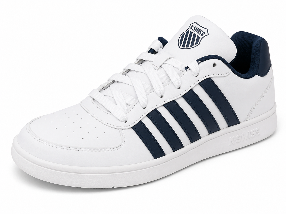 K-Swiss herensneakers - wit en donkerblauw